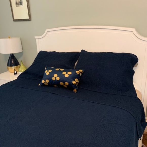 Other - Last chance/final price! 3 Pc Peacock Embroidered Cotton Quilt Set